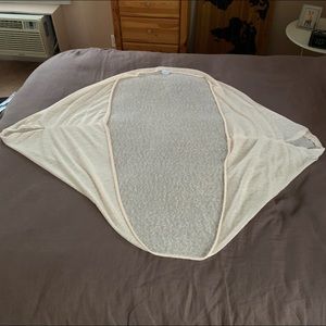 Sheer Cocoon Wrap (Black & Peach)